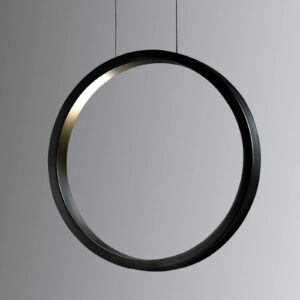 Cini&NIls Assolo - černé závěsné světlo LED 43 cm