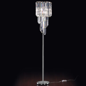 Stojací lampa Cristalli s ušlechtilým sklem Murano