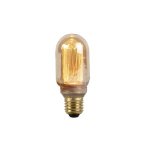 E27 LED vláknová kuličková lampa s jantarovým sklem 2,5 W 120 lumenů 1800 K.