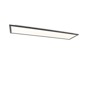 Moderní stropní svítidlo černé včetně LED 120 cm – Liv