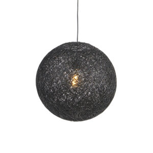 Závěsná lampa černá 45 cm – Corda
