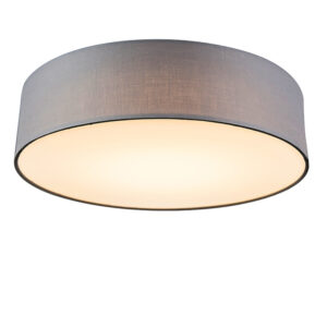 Stropní lampa šedá 40 cm vč. LED – Drum LED
