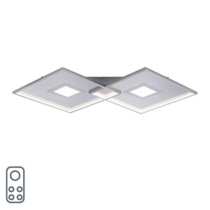 Stropní lampa z oceli včetně LED a dálkového ovládání – Odile