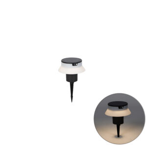 Design pin spot černý včetně LED a stmívače IP55 solar - Felice