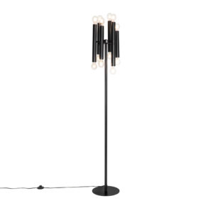 Art Deco stojací lampa černá 12 světel - Vybavení