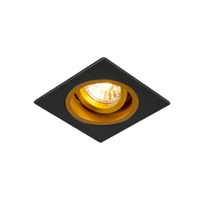 Chytré zapuštěné bodové černé se zlatým čtvercem včetně Wifi GU10 – sklíčidlo