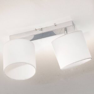 Stropní lampa Sandra 2 žárovky, bílá