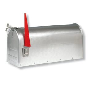 U.S. Mailbox s otočným praporkem, hliník