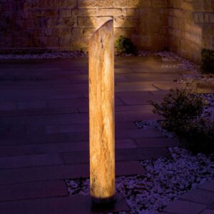 Svítící LED sloupek Sahara s pískovcem, 170 cm