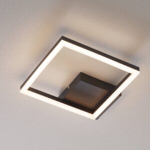 LED stropní světlo Bard 27x27 cm, antracit