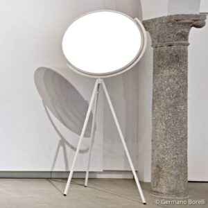 FLOS Superloon - bílá designová stoj. lampa LED