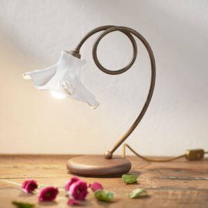 Stolní lampa Eleonora s keramickým stínidlem