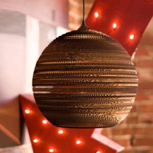 Ball - kulaté závěsné světlo, karton, 26 cm