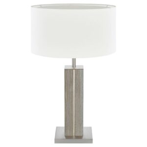 HerzBlut Dana stolní lampa, smrk, bílá, 56 cm