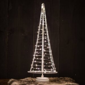 Stromek Santa's Tree, stříbrný drát, výška 51 cm