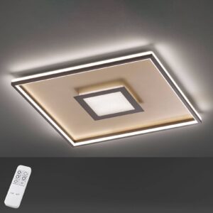 LED stropní světlo Bug čtvercové, rezavá 60x60cm