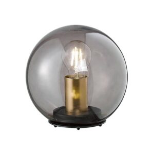 Stolní lampa Dini s kulatým stínidlem ze skla 20cm