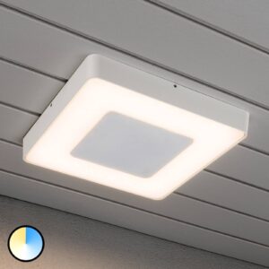 Carrara - bílé LED venkovní stropní světlo čtverec