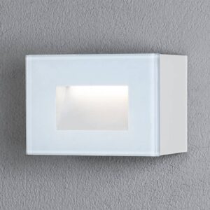 LED venkovní nástěnné světlo Chieri, 12x8cm, bílá