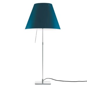 Luceplan Costanza stolní lampa D13 hliník/modrá