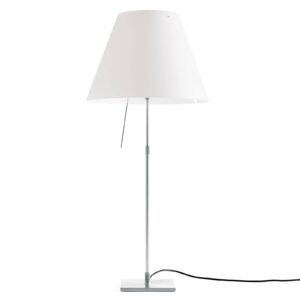 Luceplan Costanza stolní lampa D13i hliník/bílá