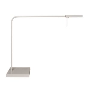 LED stolní lampa Ninety s nohou v bílé barvě