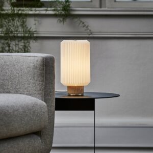 LE KLINT Cylinder stolní lampa, dub světlý, Ø 14cm