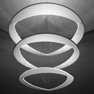 ICONE Diadema - bílé designové závěsné světlo LED