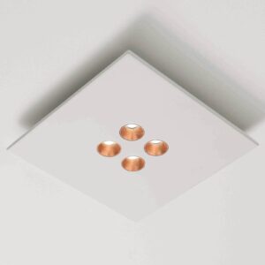 ICONE Confort - LED stropní svítidlo, bílá-měď