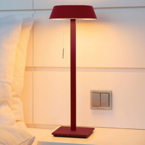 OLIGO Glance LED stolní lampa červená