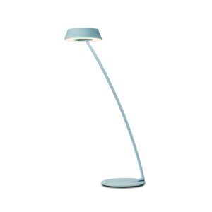 OLIGO Glance LED stolní lampa oblouk akvamarín