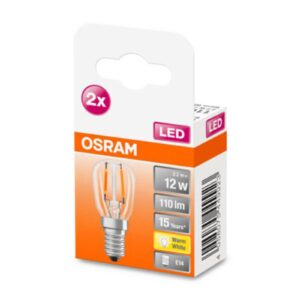 OSRAM LED žárovka E14 T26 2,2W 2 700 K čirá 2ks