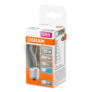 OSRAM Classic P LED žárovka E27 2,5W 4 000 K čirá