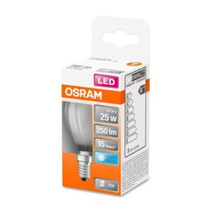 OSRAM Classic P LED žárovka E14 2,5W 4 000 K matná