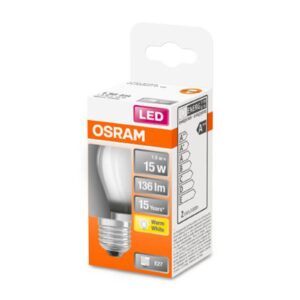 OSRAM Classic P LED žárovka E27 1,5W 2 700 K matná