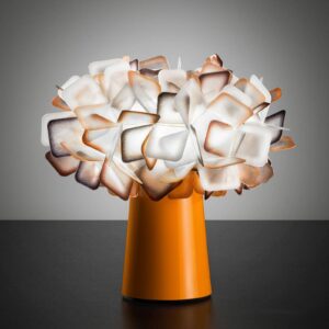 Slamp Clizia – designová stolní lampa, oranžová