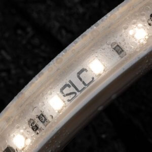 SLC LED strip 230 V, IP65, 25 m, 2 700 K