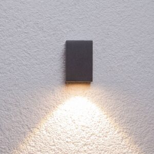 Grafitové LED venkovní nástěnné světlo Tavi 9,5 cm