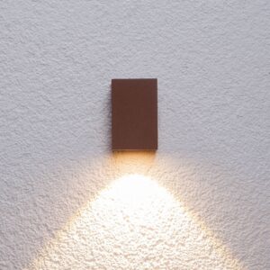 Hnědé LED venkovní nástěnné svítidlo Tavi, 9,5 cm