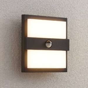 Lucande Gylfi LED nástěnné světlo, čtverec +senzor