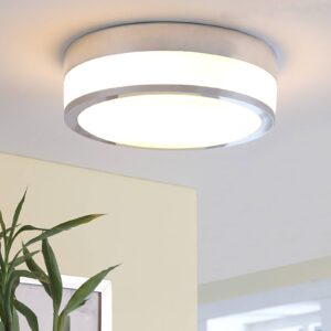 Lindby Flavi LED koupelnové stropní světlo chrom