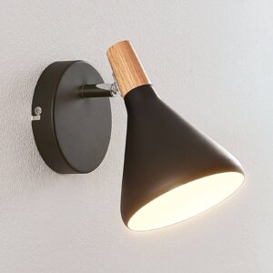 Nástěnná LED lampa Arina, černá, 1bodová