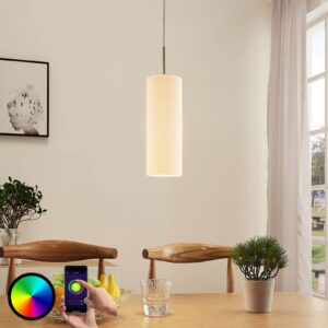 Lindby Smart LED závěsná lampa Felice RGB žárovka