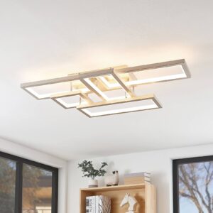 Lucande Avilara LED strop. světlo, hliník