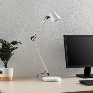 Lucande Tarris LED stolní lampa, bílá