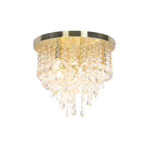 Klasická stropní lampa zlatá / mosaz 35 cm – Medusa