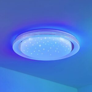 Lindby Mizuni LED stropní světlo, RGBW, CCT, 48cm