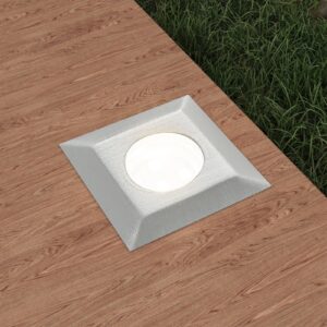 Lindby Gracelle LED podlahové světlo, 3 ks hranaté