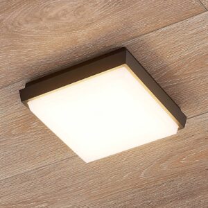 Lucande Amra LED stropní svítidlo, hranaté, 17,5cm