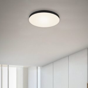 LED stropní světlo Flame Ø 28,7 cm černé